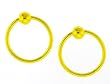 Anodized Yellow Titanium Captive Rings - 16g - 10mmx3mm Bar (Sold as Pair)