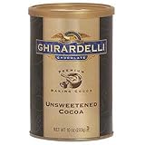 Ghirardelli Chocolate Baking Cocoa, Unsweetened Cocoa, Cans, 10 oz