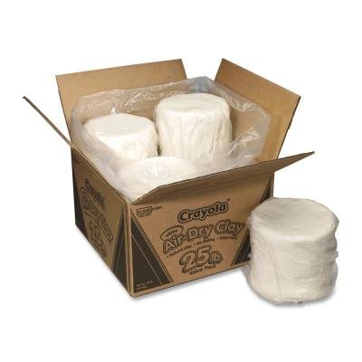 Crayola 57-5001 Air-Dry Clay, 25 lbs., White