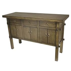TLS by Design 9F-1011-R Village Sideboard - Rubbed Black by TLS Design