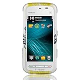 Crystal Hard Shield SILVER Faceplate Cover Case With Skull Design for NOKIA ....