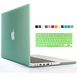 iBenzer&reg; - 2 in 1 Multi colors Soft-Touch Plastic Hard Case Cover & Keyboard Cover for Macbook Pro 13'' with retina display, Green MMP13R-GN+1
