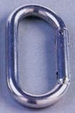 Climbing D Carabiner Silver