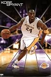 (22x34) Los Angeles Lakers Kobe Bryant, Dribbling Basketball Sports Poster Print