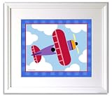 Trains, Planes & Trucks Framed Print by Olive Kids (PLANE)