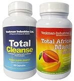 Total African Mango (4000mg Dose)+ Total Cleanse (9092mg Dose) 30 Day Supply - UK Made To Strict GMP Quality Standards