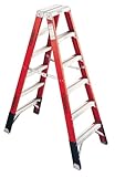 Werner T7406 375-Pound Duty Rating Fiberglass Multi-Use Twin Ladder, 6-Foot