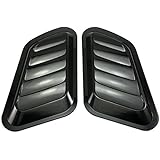 Neverland 2 x ABS Decorative Intake Scoop Turbo Bonnet Vent Cover Hood Auto
