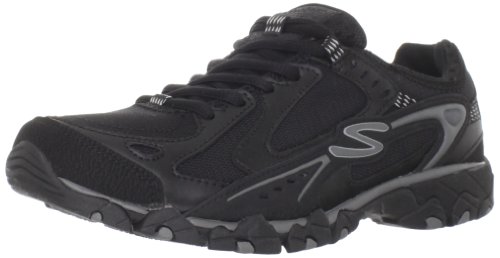 Skechers Women's Navigations-Paria Canyon Oxford,Black/Charcoal,9 M US