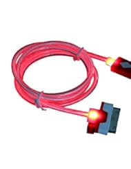 Wireless: ABC(TM) 1pc Fashion Cool Visible LED Light USB Sync Charger Cable for Iphone 4 4g 4s (Red) - ABC(TM)