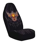 Flaming Skull Bucket Seatcover