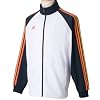 (アディダス)adidas 3S ウォームアップ ジャケット KF528 P26832 ホワイト/ダークネイビー/オレンジ S