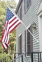 Top Flight Deluxe 6-Ft. Flagpole Set - White Baked Enamel Finish Model 6DFSET
