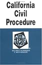 California Civil Procedure in a Nutshell