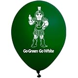 Pioneer Balloon Company 10 Count Michigan State Latex Balloon, 11", Multicolor