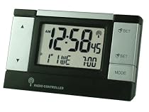 Brevik Radio Controlled LCD Alarm Clock