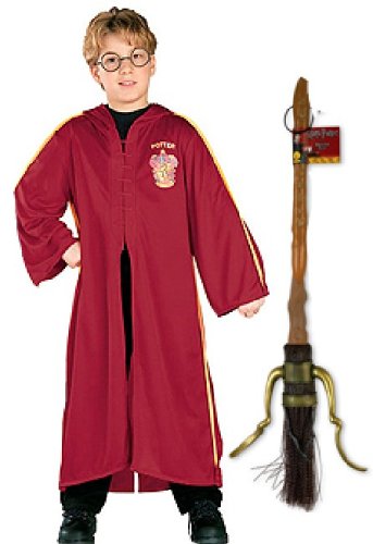 Childrens Toyshop  Toys : Harry Potter Quidditch Dressing up Set with Firebolt Broom