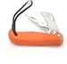 Handyman's knife with orange plastic handle - Sheffield made
