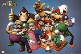 Nintendo Super Mario Group Video Game Poster