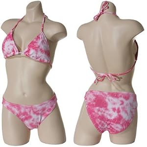 Buy SABREE Tie Dye String Halter Bikini (Pink) by SABREE