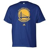 adidas Golden State Warriors Royal Blue Primary Logo T-shirt (Large)