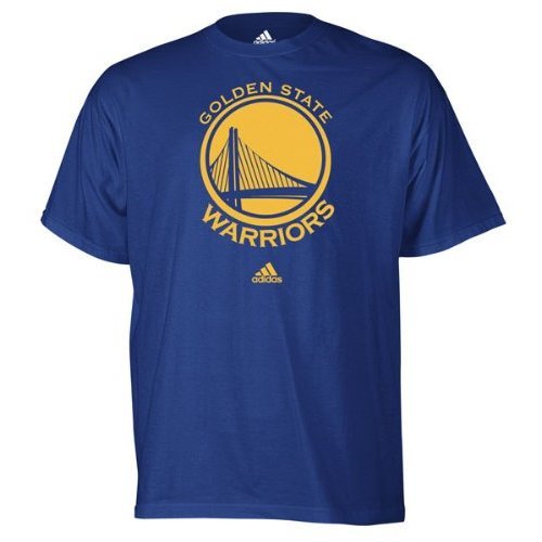 adidas Golden State Warriors Royal Blue Primary Logo T-shirt (Large)