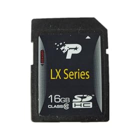 Patriot LX Series 16 GB Class 10 SDHC Flash Memory Card PSF16GSDHC10 (Black): Electronics