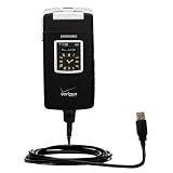 Classic Straight USB Cable for the Samsung A990 with Power Hot Sync and Charge capabilities - Gomadic Brand w/ TipExchange Technology
