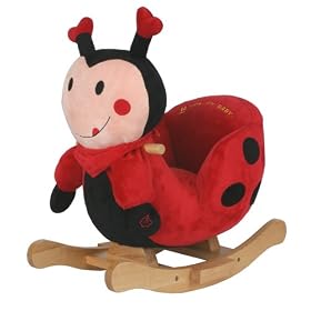 Baby Animal Rocking Chair With Music Lucky Ladybug New