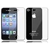 6 Front & Back Protector Sets for Apple iPhone 4 LCD Touch Screen (12 Protectors Total - 6 Front / 6 Back)