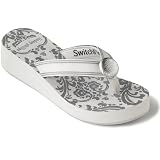SwitchFlops Taylor White Wedge Sz 9 Switch Flip Flops