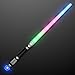 Short Saber Light Staff with Crystal Ball Handle