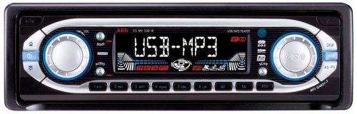 ITM CS MP 530 IR CD/ MP3 Autoradio mit RDS, USB-Anschluss, SD/MMC-Kartensteckplatz, Lenkradfernbediehung schwarz/ silber