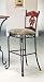 Set of 2 Tuscan Style Metal & Wood Bar Stools