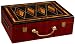 Glossy Wooden Poker Chip Case - Holds 500 Chips, 2 Decks of Playing Cards and Dice