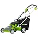 Greenworks 26262 16-Inch 14 Amp Electric Lawn Vacuum With Single Lever Height Adjust