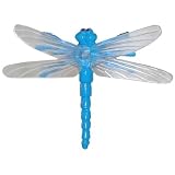 1.5 X 2.25 Plastic Dragonfly Ring, Adjustable In Blue
