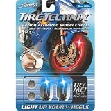 TireTechnix Hex Blue LED Valve Caps - 2 pack