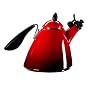 Le Creuset Ogive Enamel-on-Steel 1-3/4-Quart Kettle, Red