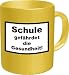 Shirt Zauber Fun Tasse - Schule gef�hrdet die Gesundheit