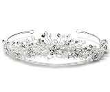 Silver Bridal Tiara Wedding Headband with Rhinestone 293
