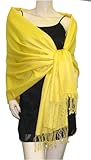 Pure Pashmina Shawl Yellow 3 Ply Pure Pashmina Shawl Yellow 3 Ply