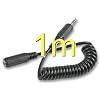 3.5mm Stereo Jack to Socket Headphone Extension Coiled 1m
