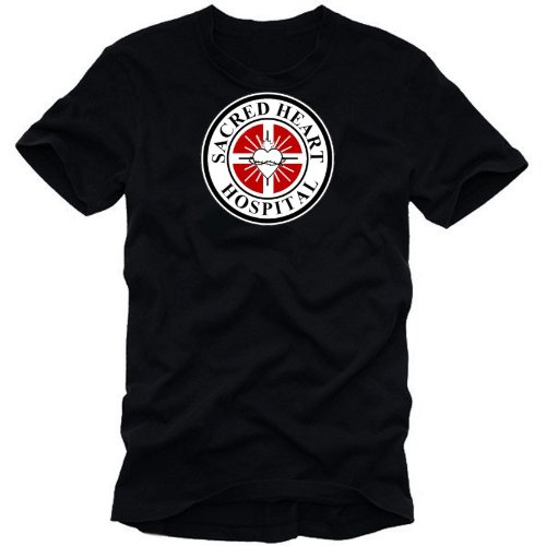coole-fun-t-shirts Herren t-shirt SCRUBS Sacred Heart Hospital -  schwarz  GR.S Preisvergleich