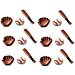 Baseball Equipment (38418) Shaped Edible Hard Sugar Decorations (12 pcs) by ThePartyWorks.com
