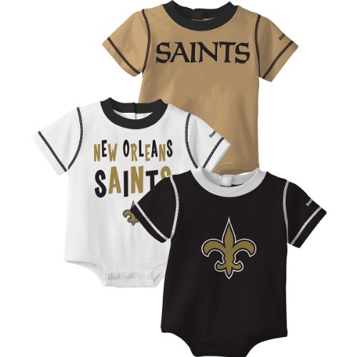 Reebok New Orleans Saints Newborn 3 Pc. Creeper Set 3-6 Months