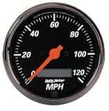 Auto Meter 1488 Designer Black In-Dash Programmable Speedometer Gauge