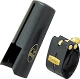 Rovner Mark III Baritone Saxophone Ligature and Cap, C1RVS - Most Rubber Soprano Sax