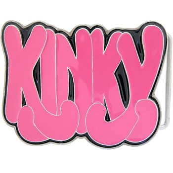 Pink KINKY Graffiti Gelt Buckle