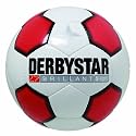 DERBYSTAR Kinder FUSSBALL BRILLANT SUPER LIGHT, weiss/rot/schwarz